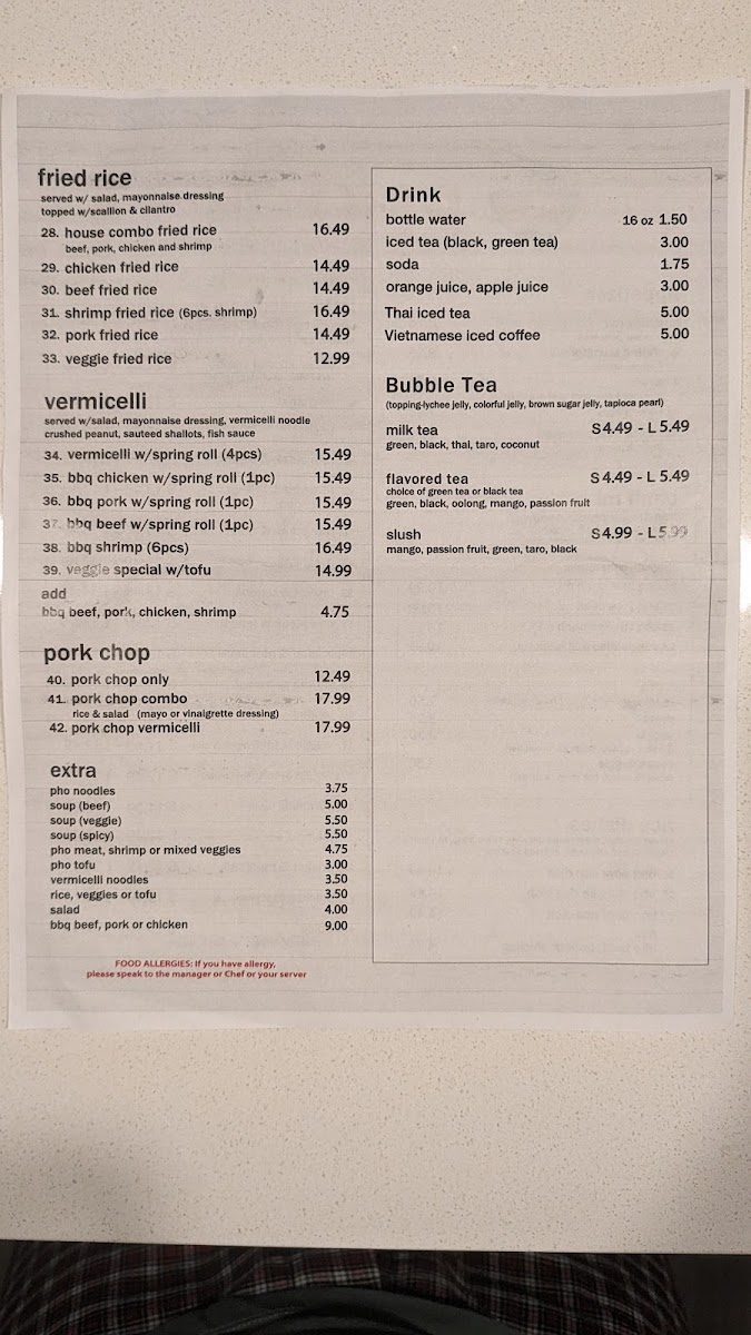 Menu Pho Che Fort Lee-4